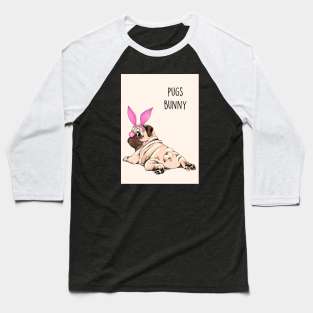 PUGS BUNNIE Baseball T-Shirt